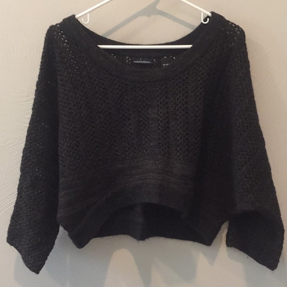Black and brown sweater
